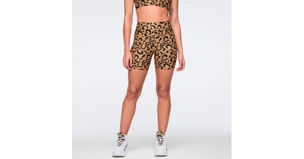Cheetah Capsule】Zumba Wildbeat High Waisted Biker Shorts | TWI Shop